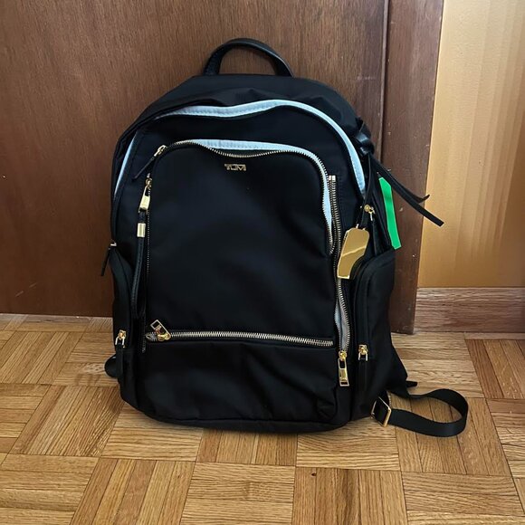 Tumi Handbags - Tumi Alpha 3 Backpack Black Gold NWT